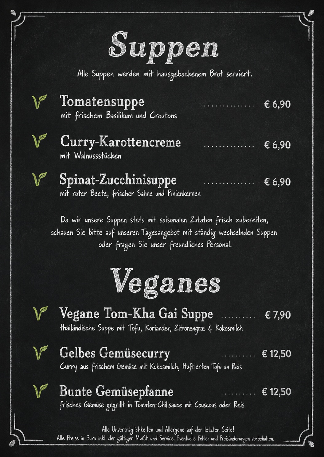 Suppen und Veganes